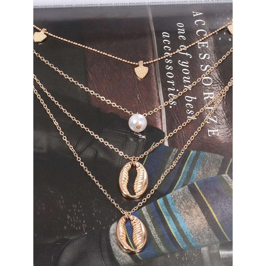 Tika 水着レディース 水着 ビキニ ネックレス 貝殻 チェーン