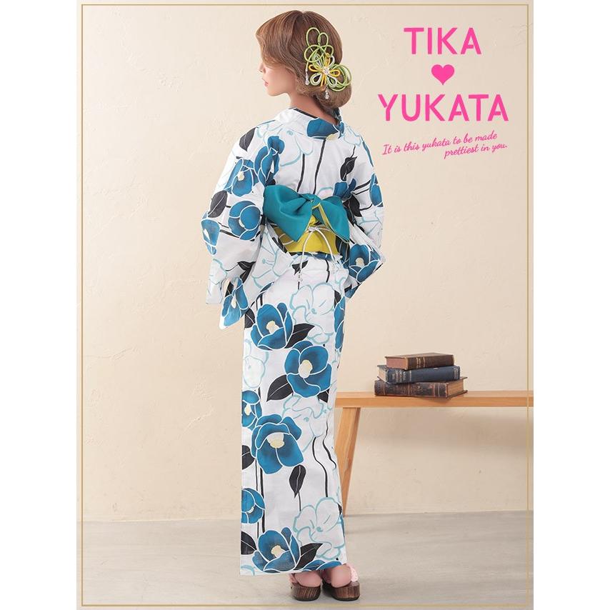 浴衣 ゆかた レディース 洗濯 涼しい レトロ モダン 水色 花柄 黄色 可愛い 椿 女性用 お得 人気 ブルー クール Tika ティカ 椿柄 浴衣3点セット 帯 下駄 白 青 Tk Yk1969 Fg12 ドレスショップ Tika 通販 Yahoo ショッピング