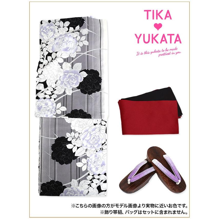tika 浴衣（浴衣・帯・下駄セット） 即日発送◎ Tika 浴衣 セット レディース 20代 30代 40代 浴衣セット 安い
