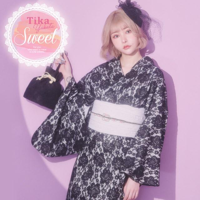 Tika レース浴衣セット レディース 20代 30 代 40代 浴衣セット Tika レース浴衣セット レディース 20代 30 代 40代 浴衣セット