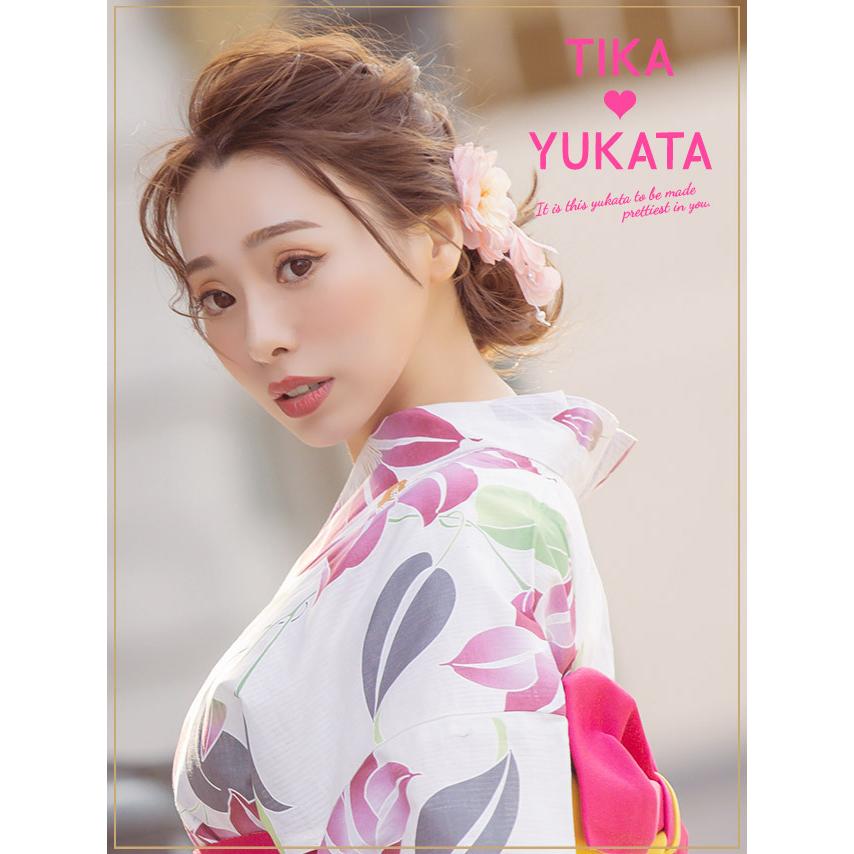 浴衣 髪飾り 花 フラワー ヘアアクセ 3点セット まとめ髪 ヘアピン U