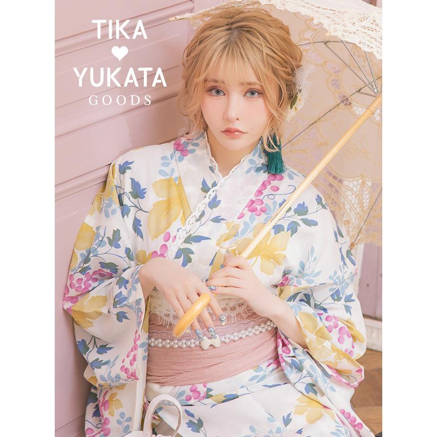 Tika ゆかた 激安 和柄 パール リボン 飾り帯紐 ホワイト 浴衣 Tika ゆかた 激安 和柄 パール リボン 飾り帯紐 ホワイト 浴衣