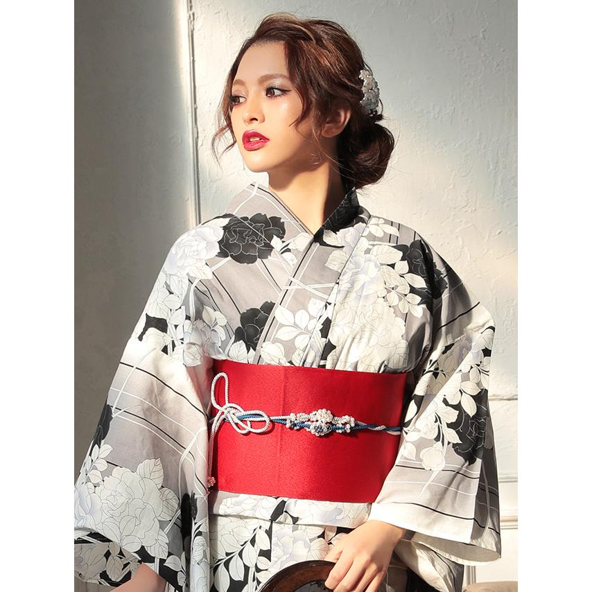 Y4-41浴衣セット＋浴衣スリップ＋お花パール飾り紐 Y4-41浴衣セット＋浴衣スリップ＋お花パール飾り紐 Y4-41浴衣セット