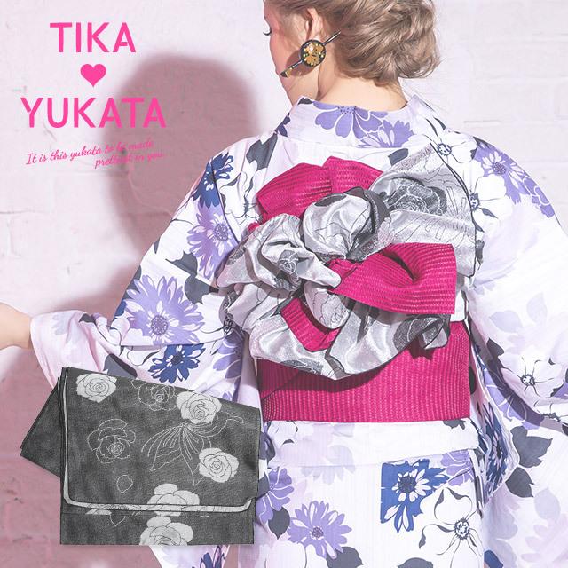 浴衣 飾り帯 帯 刺繍 ししゅう 蝶々 蝶 花柄 薔薇 バラ 黒 お洒落 浴衣小物 浴衣アクセサリー レトロ モダン Tk Ykg2129 Tika ヤフーショッピング店 通販 Yahoo ショッピング