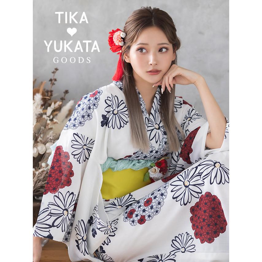 Tika ゆかた 激安 オーガンジー しわ兵児帯 ベージュ ブラック