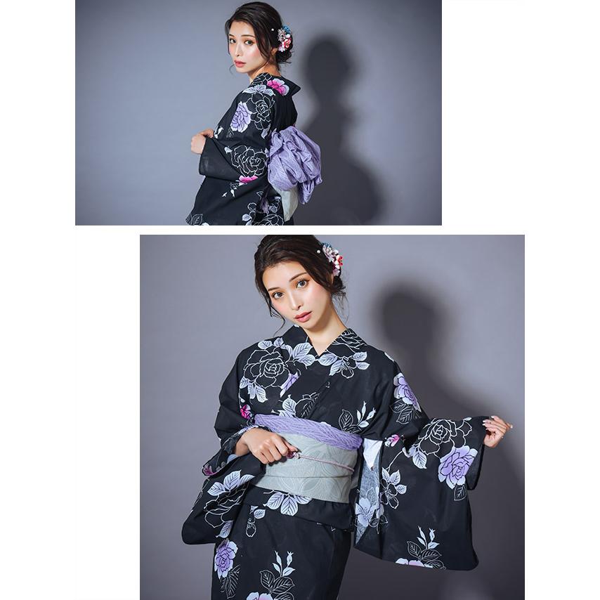 Tika 浴衣 レディース 50代 フリーサイズ セット 20代 40代 花柄