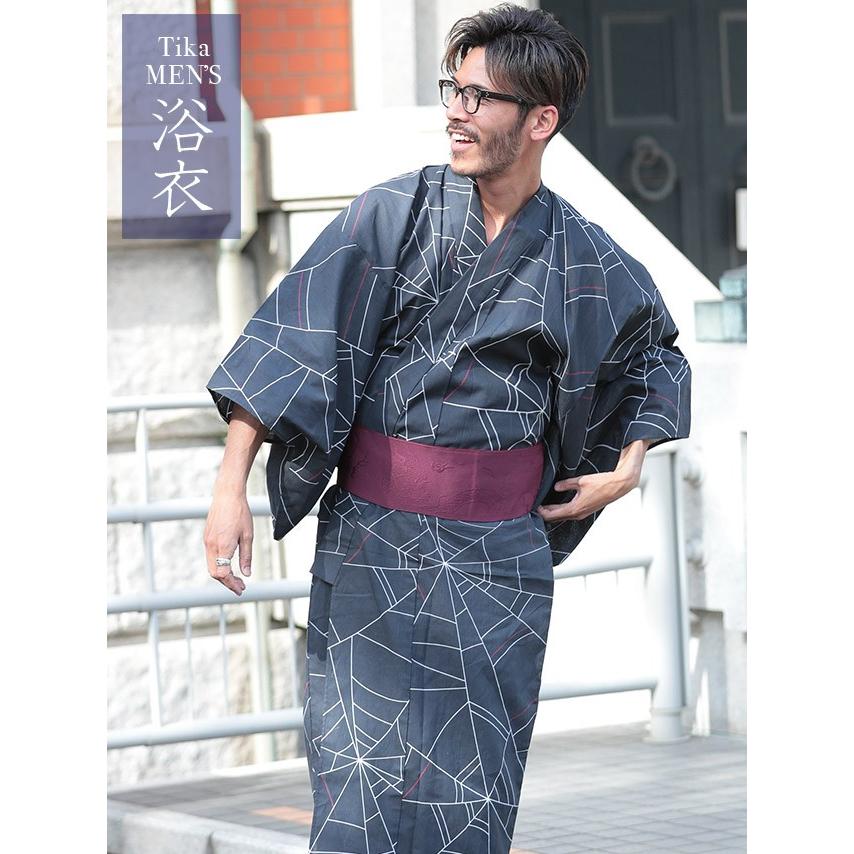 浴衣 メンズ 男性 メンズ浴衣 ゆかた 柄 シンプル Tika ティカ 