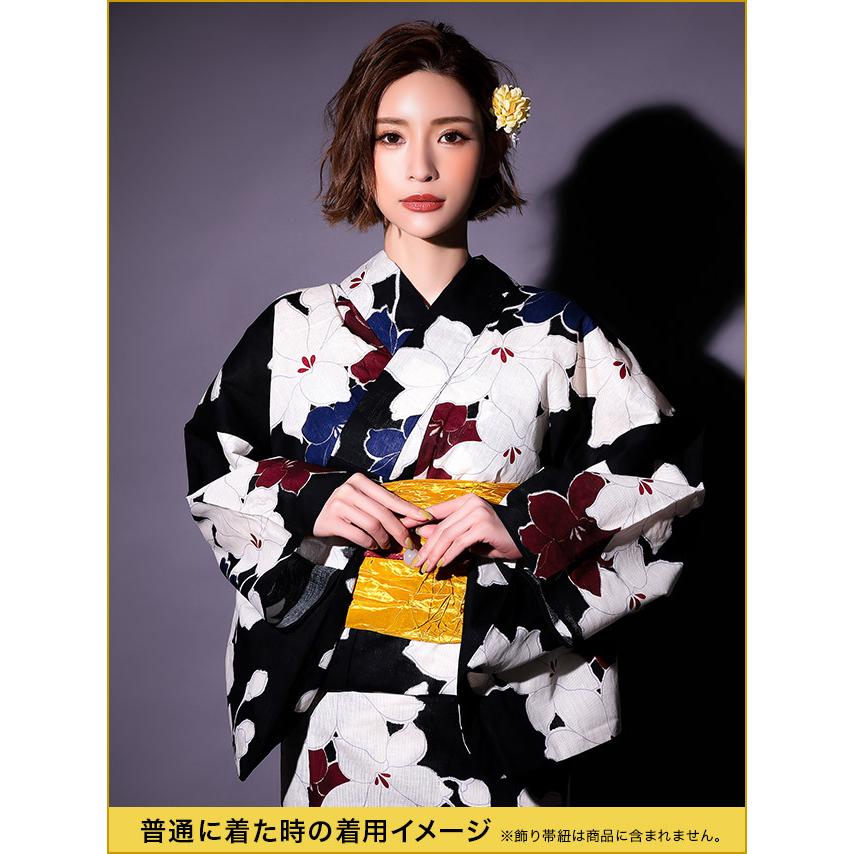 84％以上節約 Tika 浴衣 百合柄 tessiturasdenos.com.br