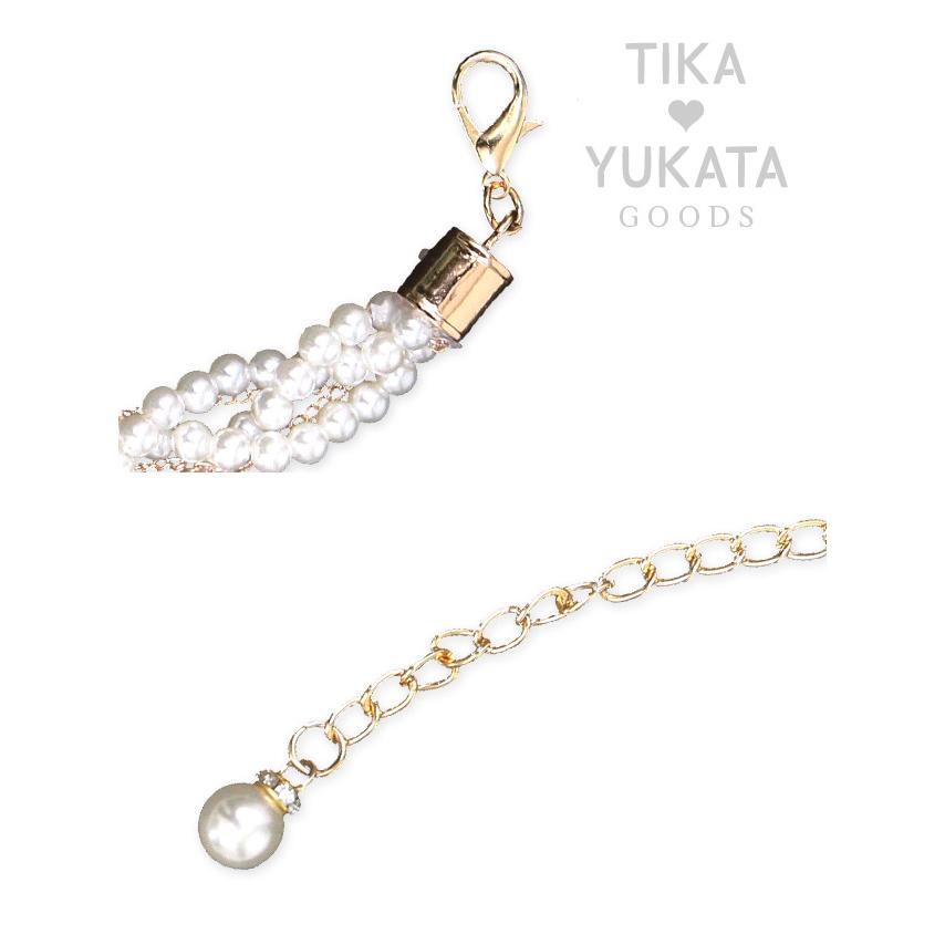 Tika 浴衣帯飾り パール 帯紐 ベルト 帯締め 帯留め 着物 Tika 浴衣帯飾り パール 帯紐 ベルト 帯締め 帯留め 着物