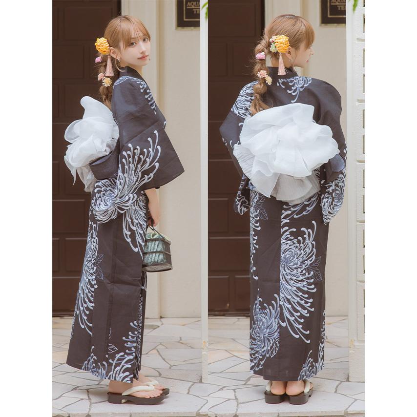 Tika 浴衣 レディース セット 乱菊 ゆかた 3点セット 浴衣羽織 Tika 浴衣 レディース セット 乱菊 ゆかた 3点セット 浴衣羽織