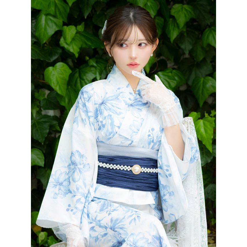 Tika（ティカ） 浴衣 レディース ワンピース 2way 白地 ニュアンス