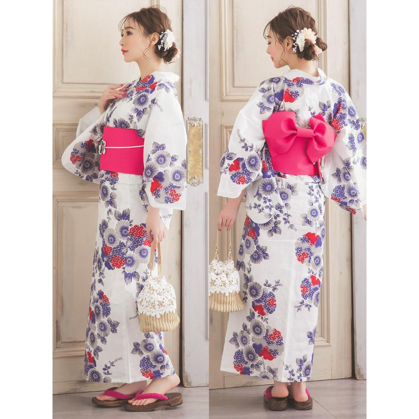 浴衣 Ｒちゃん着用 作り帯 ヘアアクセ 扇子 4点セット 即日発送可能 il25-h13-01.jpg