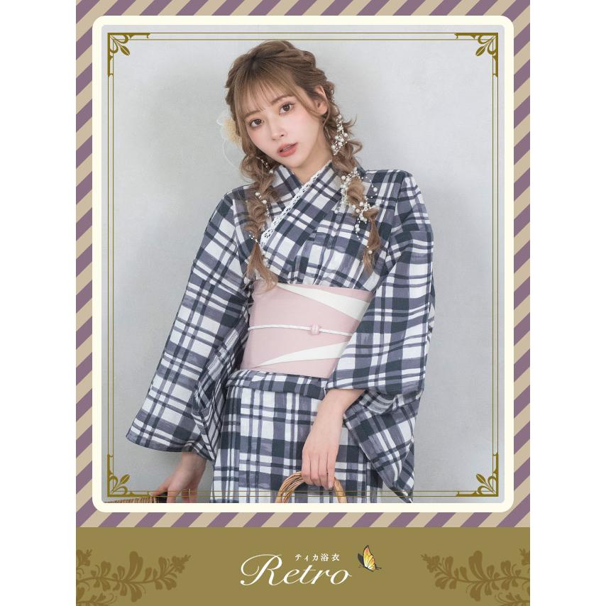 Tika 浴衣 レディース セット レトロ 安い 20代 30代