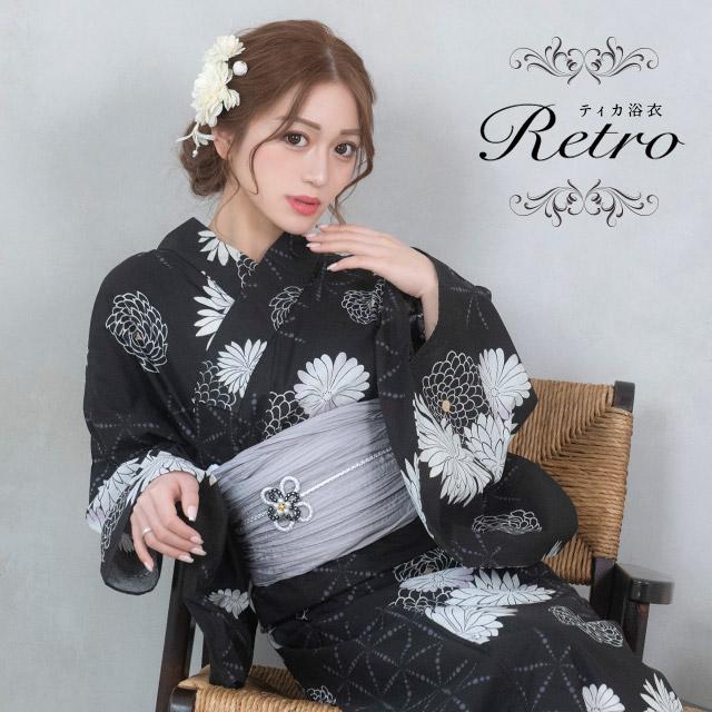 Tika（ティカ） 浴衣 レディース セット レトロ 20代 30代