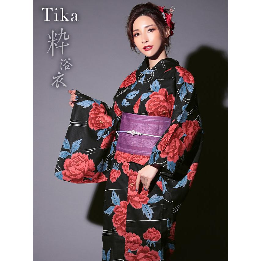 Tika 浴衣 レディース 浴衣セット 安い 二部式浴衣セット 3点 Tika 浴衣 レディース 浴衣セット 安い 二部式浴衣セット 3点