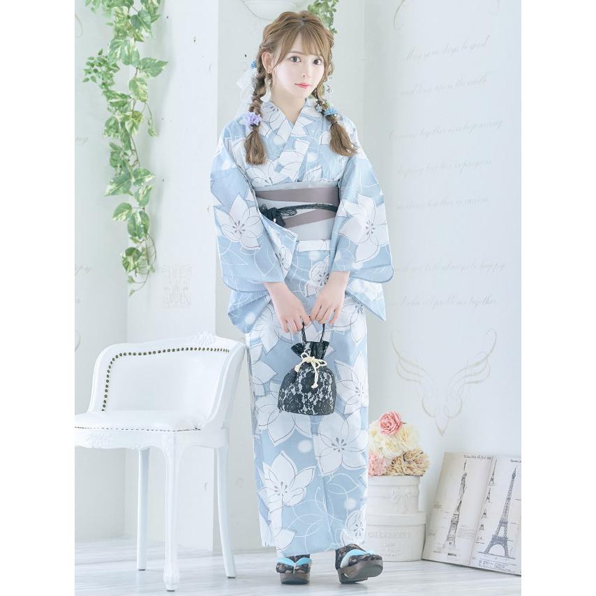 Tika ゆかた 激安 浴衣 レディース セット 花柄 平帯 or 作り帯