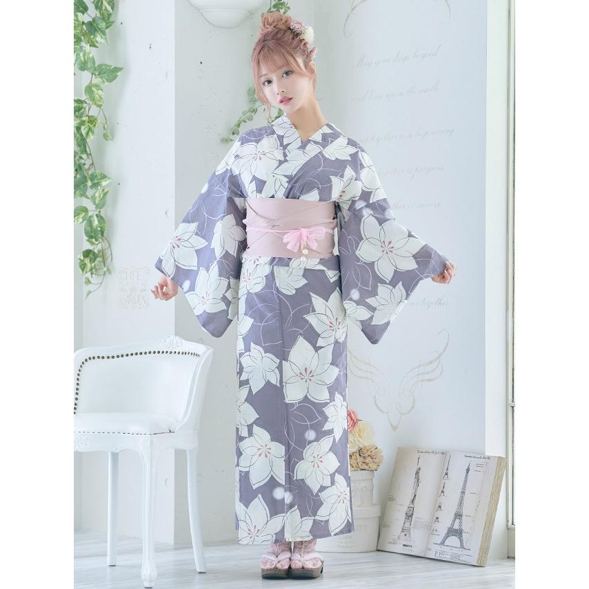 Tika ゆかた 激安 浴衣 レディース セット 花柄 平帯 or 作り帯
