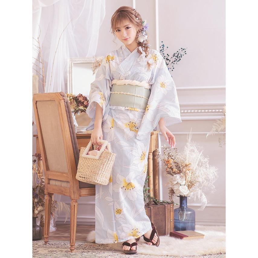 浴衣 Ｒちゃん着用 作り帯 ヘアアクセ 扇子 4点セット 即日発送可能 ilililたおやか地雷ちゃん着物風セーラーセットアップ 全1色