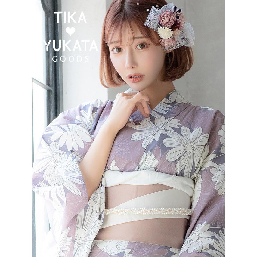 Tika ゆかた 激安 和柄 パール 飾り帯紐 ホワイト 浴衣 着物 Tika ゆかた 激安 和柄 パール 飾り帯紐 ホワイト 浴衣 着物