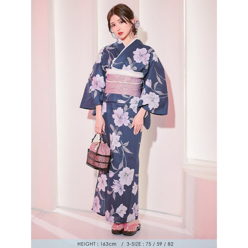 tika 浴衣　妖艶　新品未使用品 Tika 浴衣 レディース 50代 フリーサイズ セット 20代 40代 妖艶
