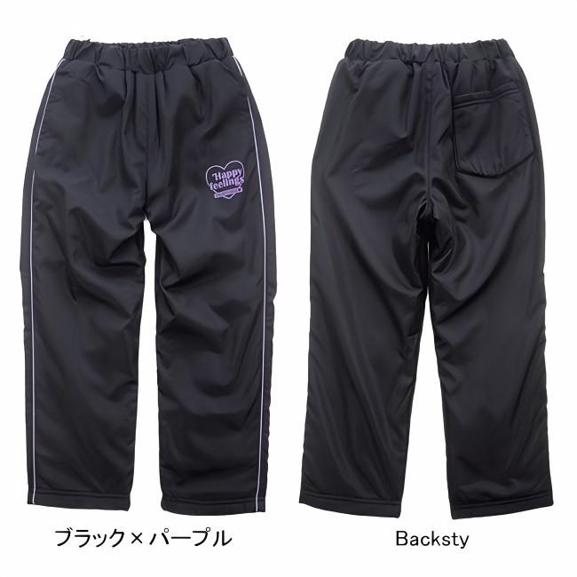 メール便送料無料】子供服 女の子 裏フリース ナイロンパンツ 45500