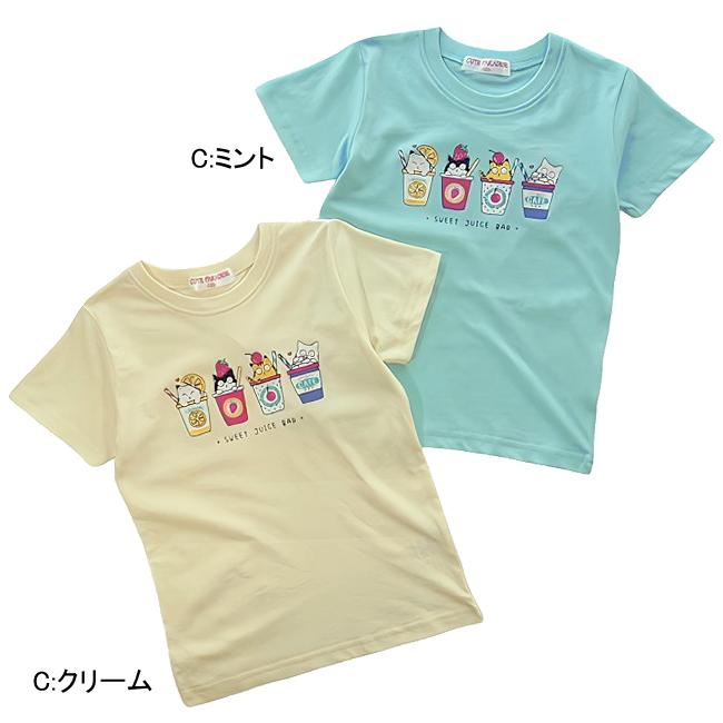 メール便送料無料】女の子 子供服 半袖 プリント Tシャツ 51561 100