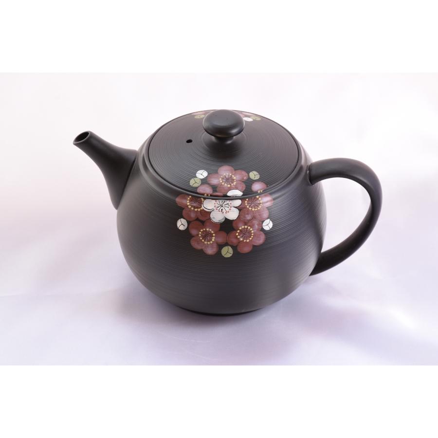 袋大窯変紅白梅　急須　ポット　おしゃれ　常滑焼　竹春 |  | 01