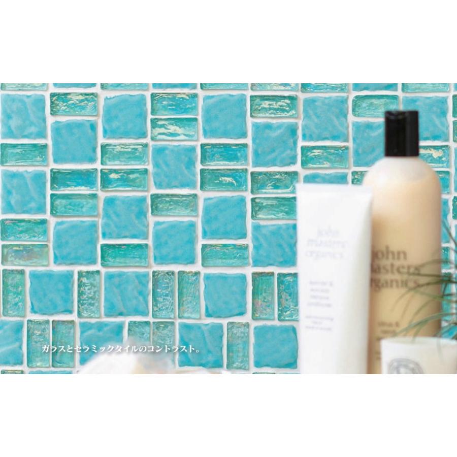 モザイクタイル シート ガラス 磁器 アンティークでキラキラ豪華な空間に 壁用 キッチン カウンター 洗面所 洗面台 トイレ 玄関 の ｄｉｙリフォー Glaile タイル販売 タイルオンライン 通販 Yahoo ショッピング