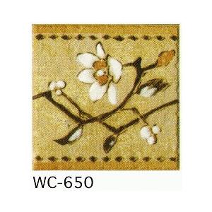 アンティーク デザインタイル 150角 花柄 和風 昭和レトロ な磁器絵タイルです 壁 床 キッチン カウンター テーブル 浴室 のｄｉｙリフォーム プラ Wc650 タイル販売 タイルオンライン 通販 Yahoo ショッピング