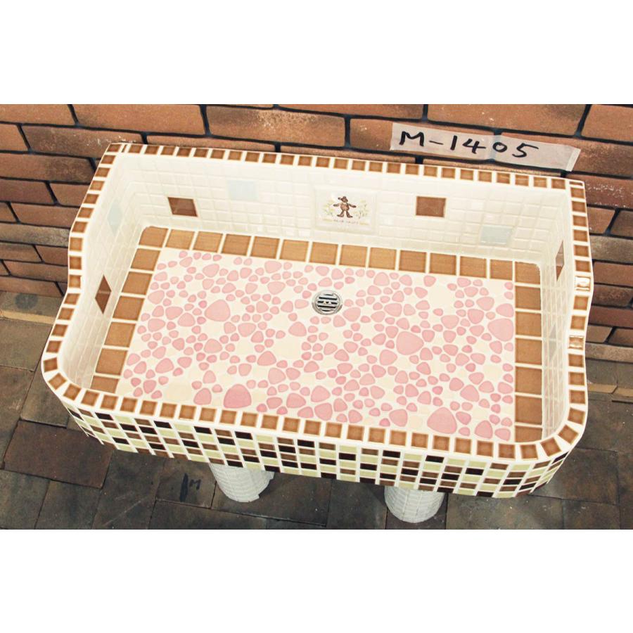 Tです・昭和レトロ タイル ガーデンシンク タイル 流し台 昭和レトロ タイル流し台 Lサイズ