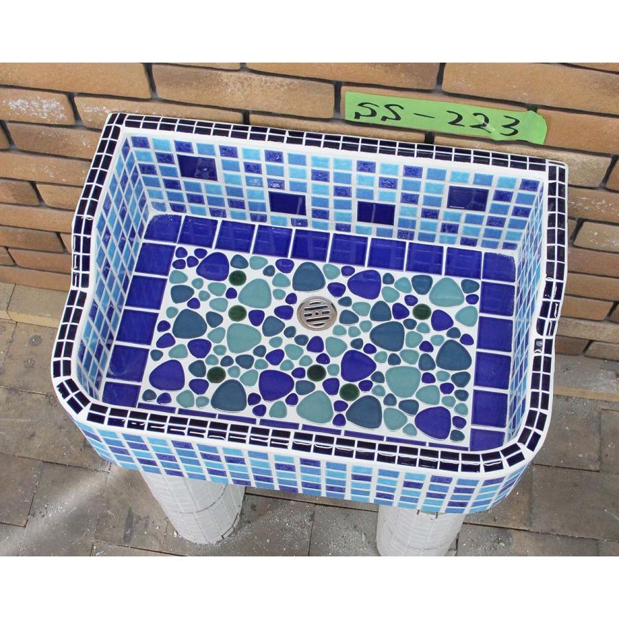 ガーデンシンク 昭和レトロなタイル流し台 SSサイズSS-223 タイル流し 
