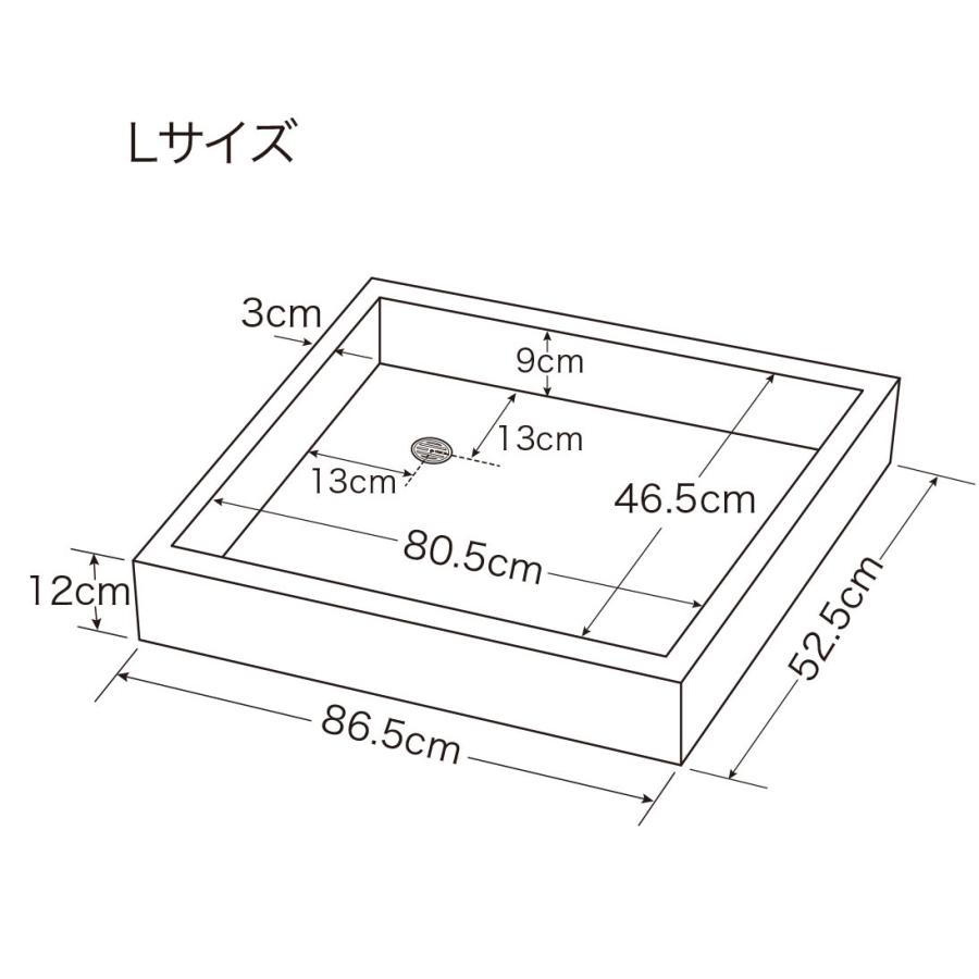 ガーデンパン　お子様やペットの足洗いに最適 Ｌサイズ ミックスカラー底面YS使用 送料無料｜tileshop｜07