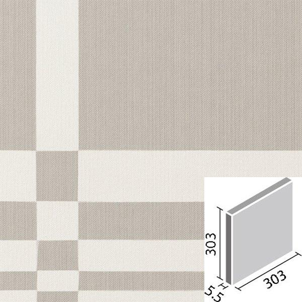 エコカラットプラス　ドリス　303角平(デザイン柄A)　ECP-303　DRS1A　LIXIL　グレー　タイル(6ケース)　INAX