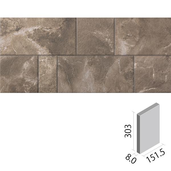 エコカラットプラス　サンティエ　303×151角平(レリーフB)　ECP-315　INAX　セピア　STE2B　タイル(7ケース)　LIXIL