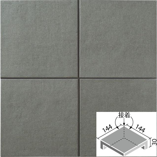 LIXIL（リクシル） 陶墨染II（とうぼくせん） 150mm角垂れ付き段鼻隅