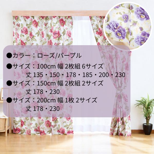 リードカキノ カーテン レースカーテン セット 幅150×丈230cm 採光 非