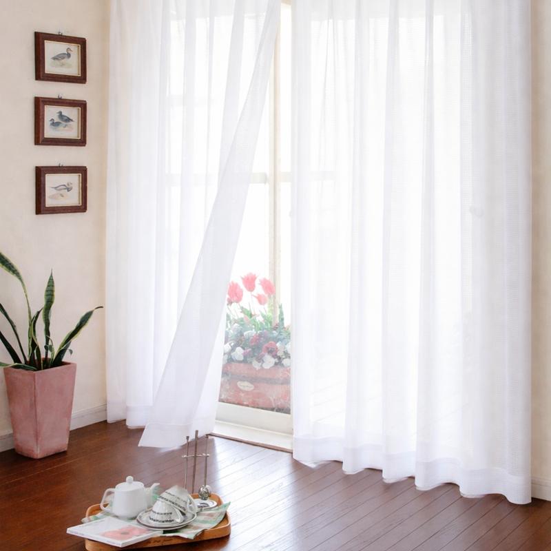 リードカキノ カーテン レースカーテン セット 幅150×丈230cm 採光 非