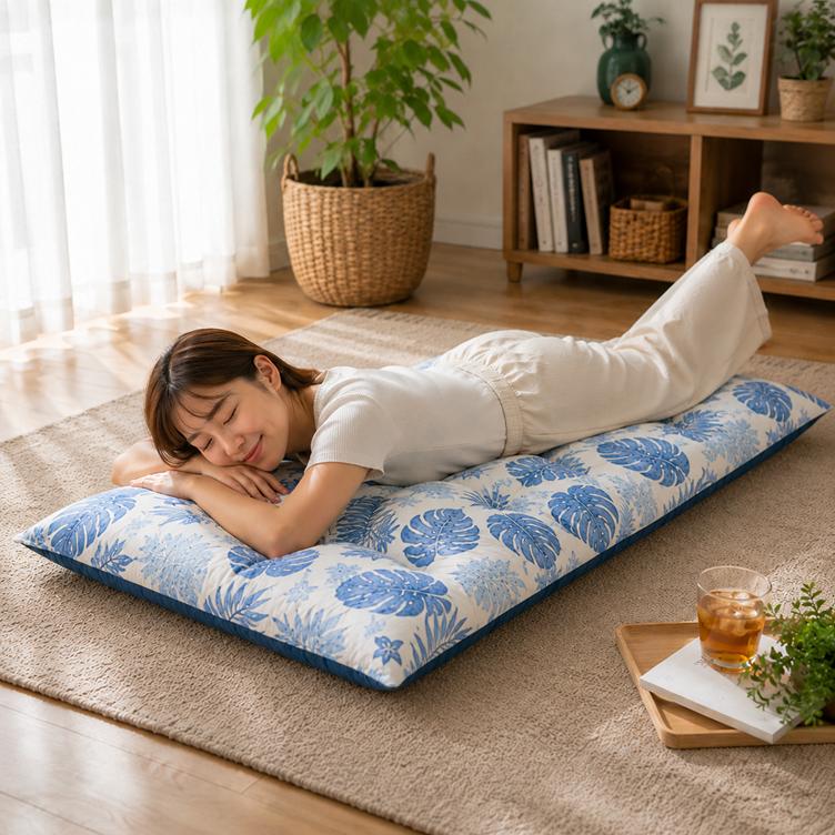 リードカキノ ごろ寝布団 長座布団 68×120cm 接触冷感 夏用 ひんやり