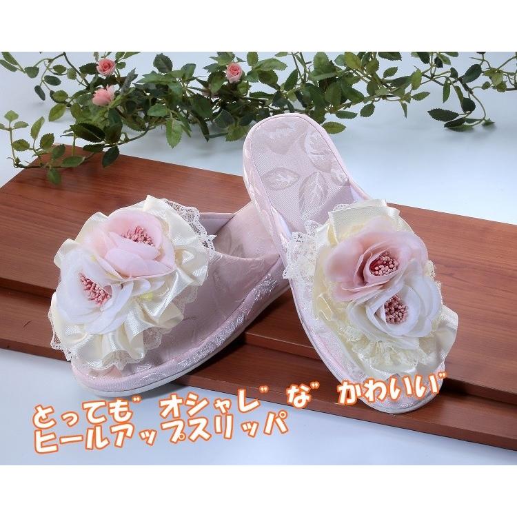 おしゃれ エレガント 花柄コサージュ付き レディース用 ヒールスリッパ 24cm Slippers 002a タイム アンド プラス 通販 Yahoo ショッピング