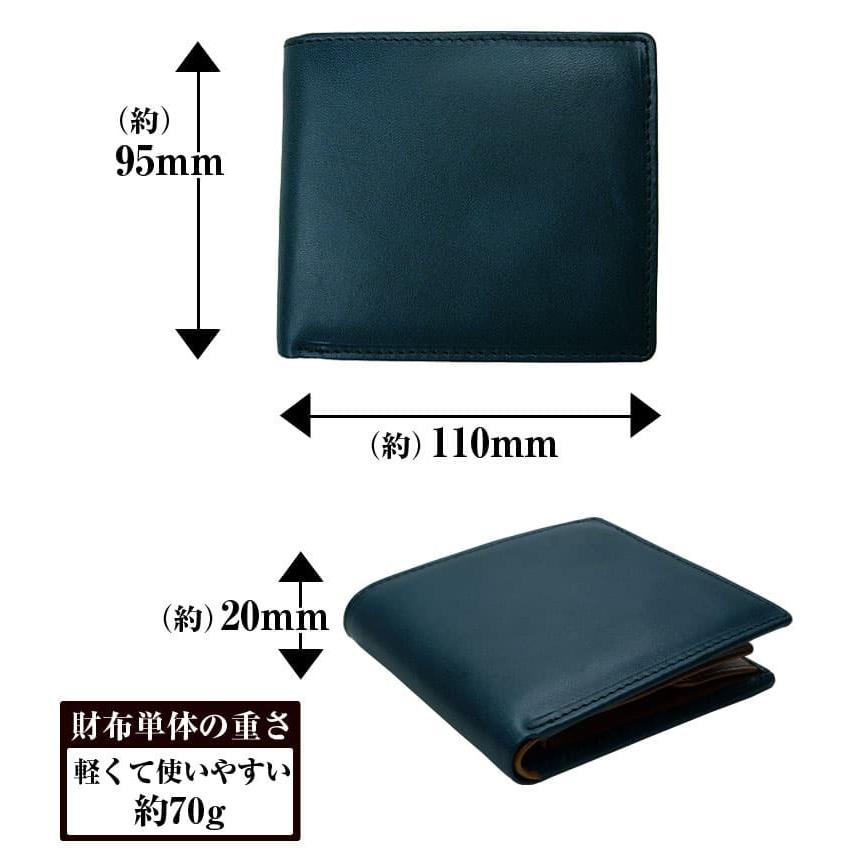 日本国産 栃木レザー 姫路レザー 2つ折り財布 全7色 レディース メンズ 芦屋ダイヤモンド正規品の画像