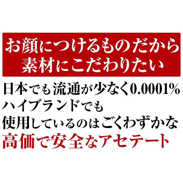 透明レンズ 日本製 サングラス 鯖江の職人が挑む世界一を目指す究極の品質 AGAIN CLASSIC　素材は高価なアセテートを削り出し加工の画像