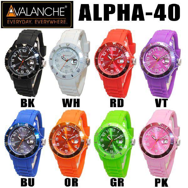 AVALANCHE 時計 腕時計 ALPHA-40(アルファ) メンズ・レディース AV-100S 40｜timeclub