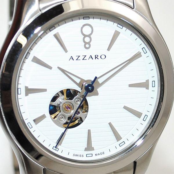 AZARRO （アザロ） 腕時計 時計 AZ2260.16AM.000 Coastline Open View ホワイト シルバー 自動巻き ブレス｜timeclub｜02