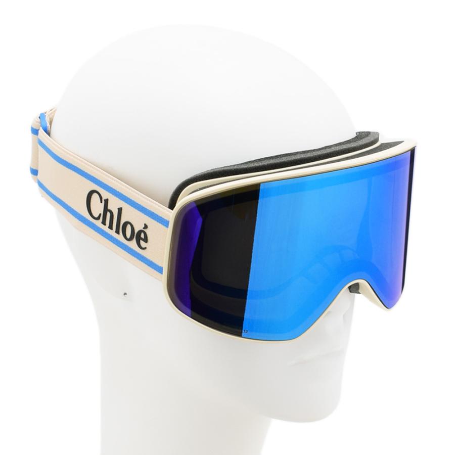 【国内正規品】Chloe クロエ ゴーグル CH0072S-005 アイボリー/ブルー レディース サングラス【送料無料（※北海道・沖縄は1,000円）】の画像