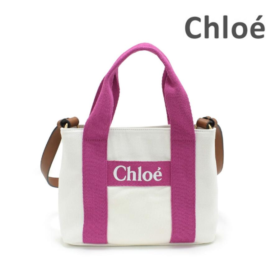 Chloe（クロエ） ショルダーバッグ C20046/117 ホワイト/ピンク 子供用