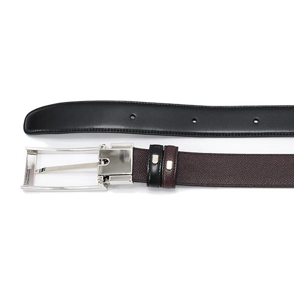 DUNHILL ベルト HPP265A42 ブラック×ワイン リバーシブル dunhill DUNHILL ダンヒル ベルト HPP265A42 シルバー/ブラック