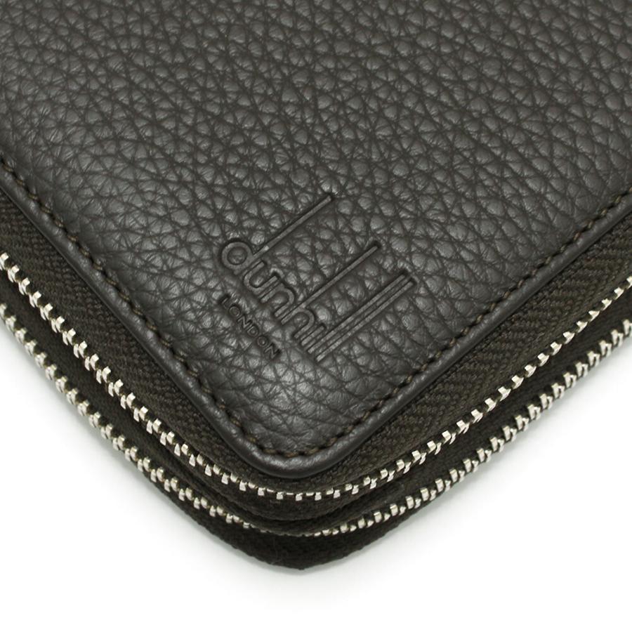 DUNHILL ダンヒル オーガナイザー L2K545B ダークブラウン ADV8 BROWN ORGANISER ラウンドファスナー メンズ 財布の画像