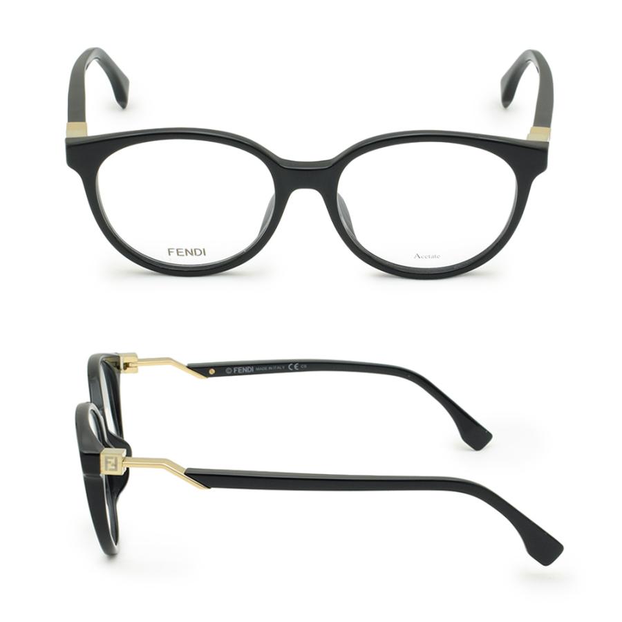 FENDI（フェンディ） メガネ フレーム FF 0202/F 807 51 ブラック