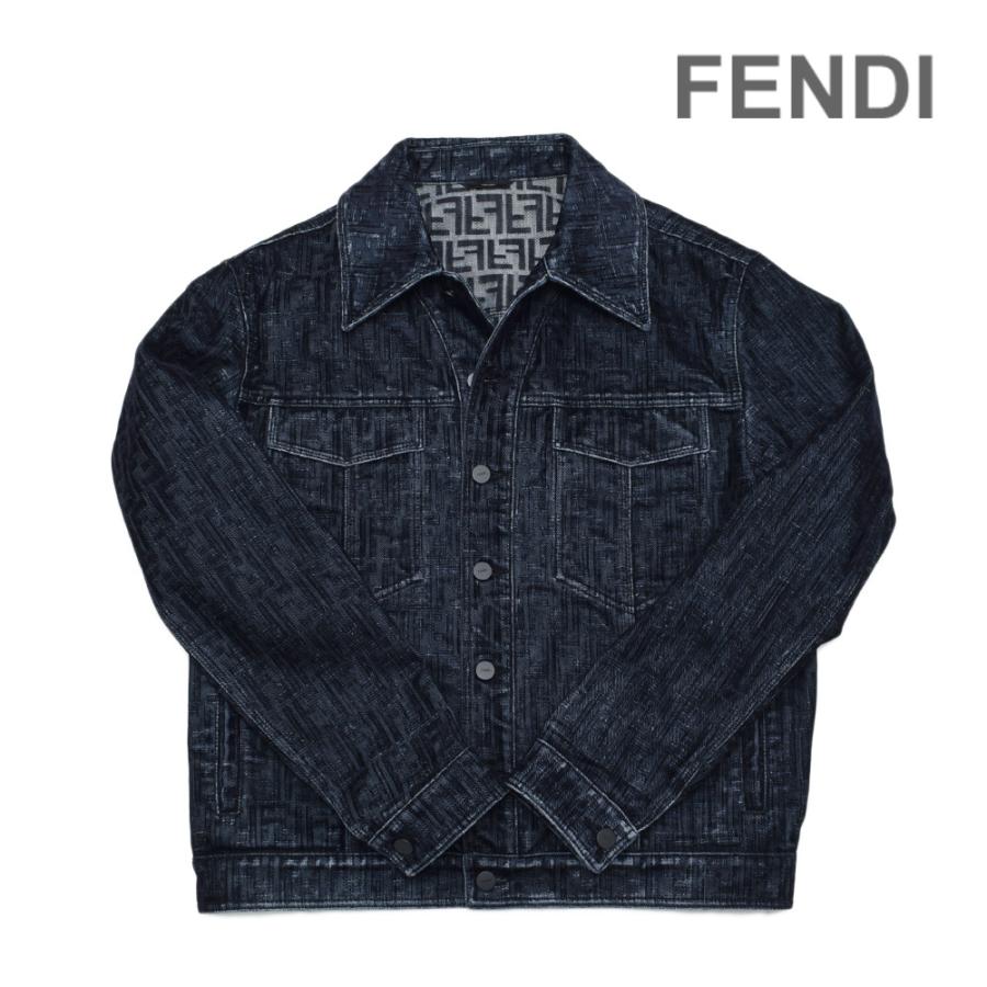 FENDI フェンディ デニム ジャケット FW0428-APSW-F0QG0 48 FENDI フェンディ デニム ジャケット FW0428-APSW-F0QG0 48
