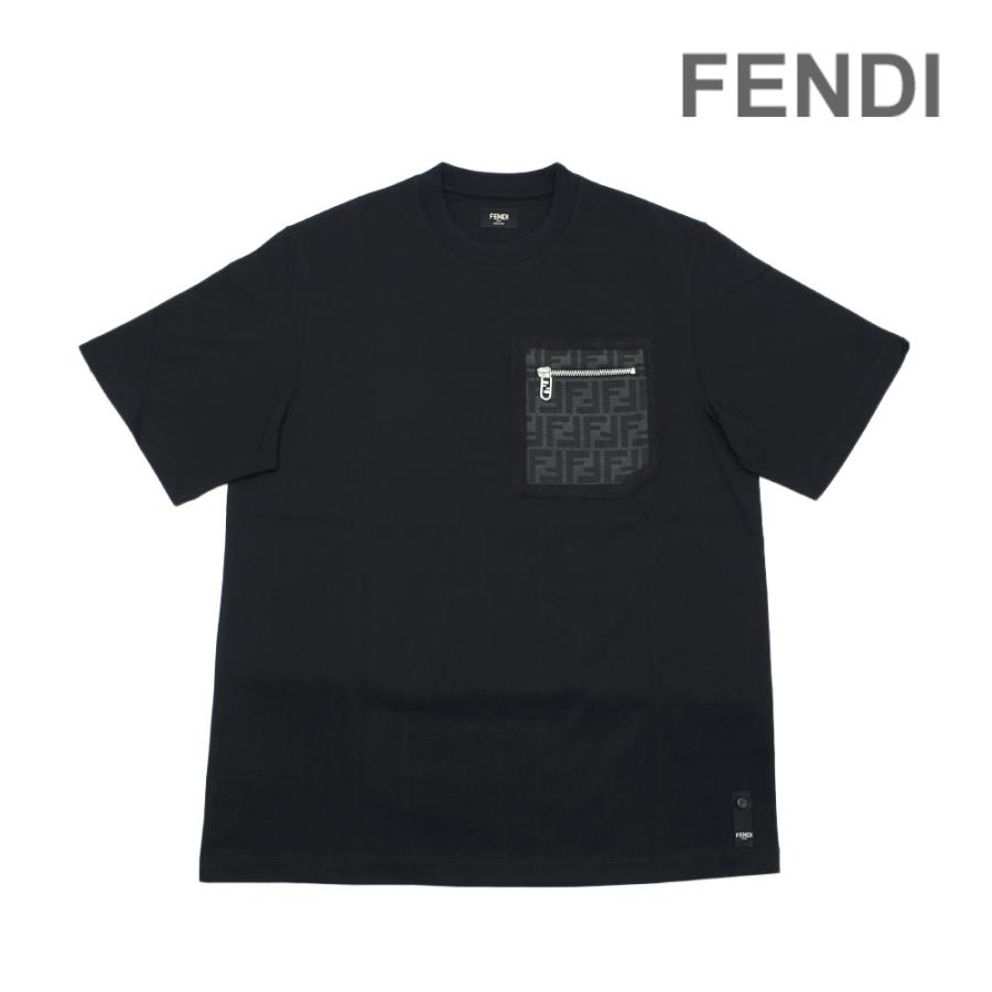 FENDI フェンディ Tシャツ FY1257-APM4-F0QA1 NERO ブラック FENDI フェンディ Tシャツ FY1257-APM4-F0QA1 NERO ブラック